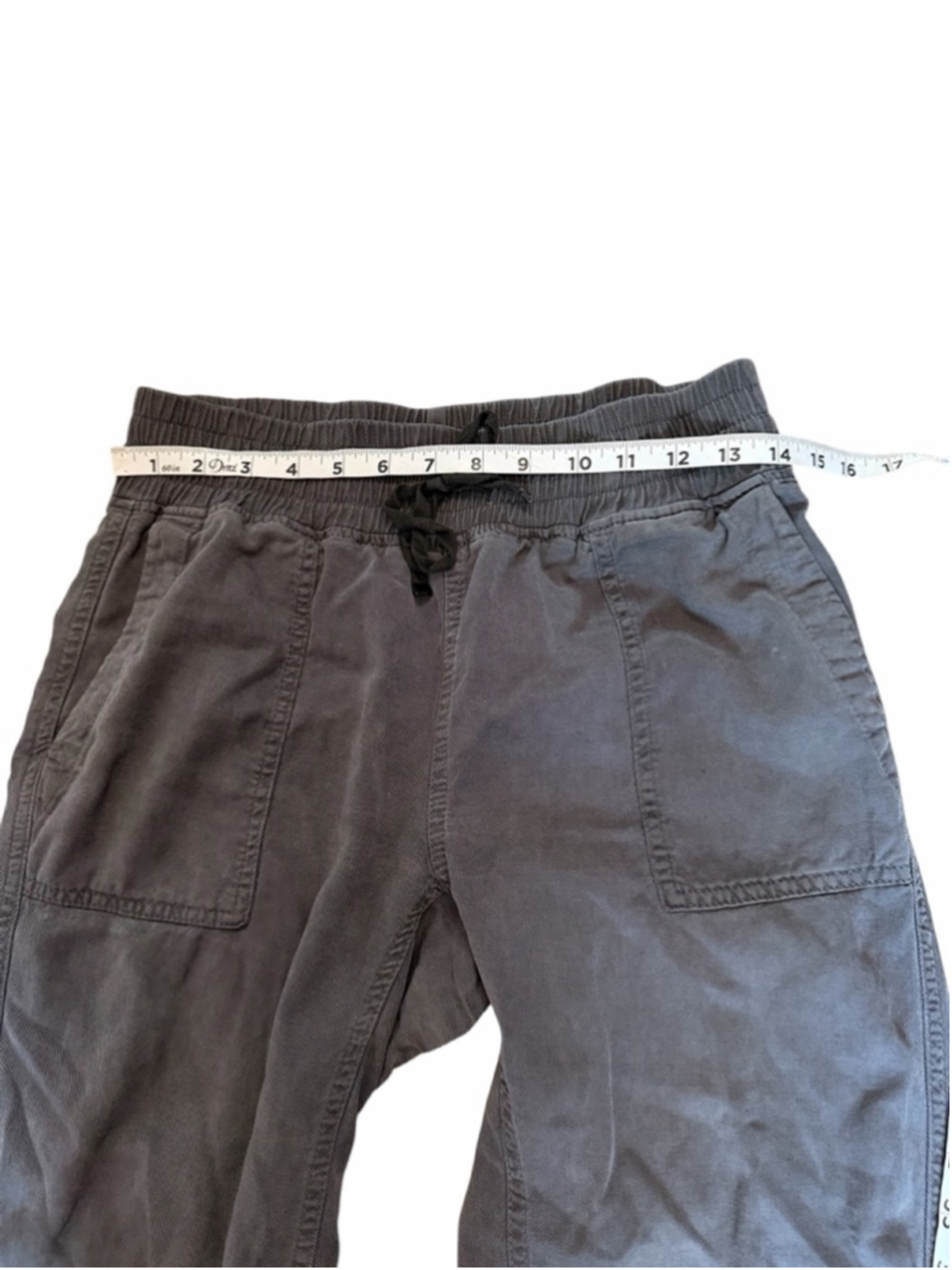 Zara Gray Cargo Jogger Pants XS Utility Pocket Drawstring Casual Relaxed - Picture 8 of 9